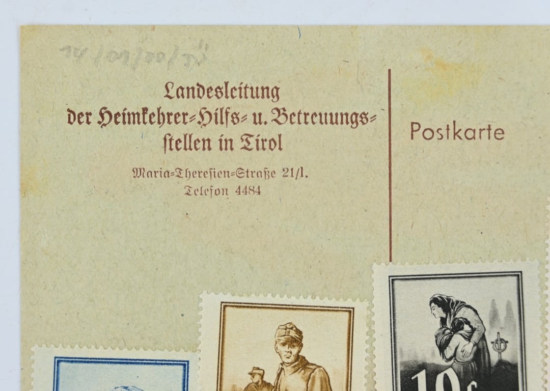 German WW2 'Heimkehr' Postcard