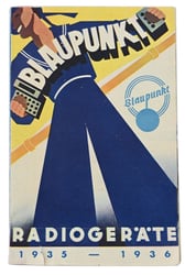German WW2 Radio Advertising Flyer 'Blaupunkt'