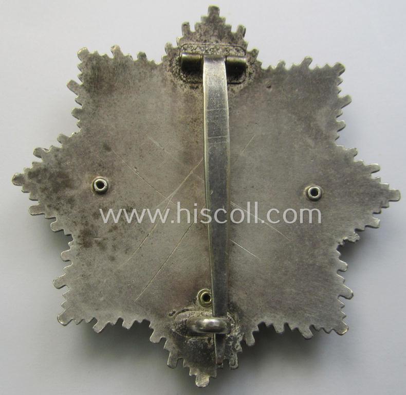 Stunning, neatly maker- (ie. '20'-marked-) example of WH (Heeres, LW etc.) 'Deutsches Kreuz im Gold' (or DKiG) being a (regular- ie. 'light-weight') piece that was produced by the: 'C.F. Zimmermann'-company