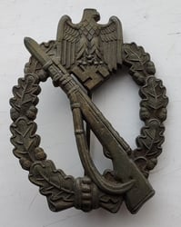Wilhelm Hobacher Infantry Assault Badge bronze grade -...