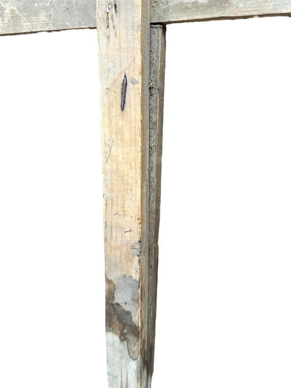 Wooden Sign 'Achtung Blindgänger Lebensgefahr'