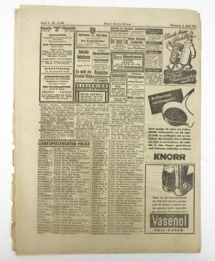 German Illustrierte Kronen Zeitung 8 July 1942
