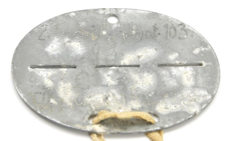 German WH Dog-Tag Handmarked