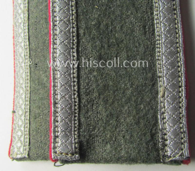Pair of WH (Heeres) early- (ie. mid-) war-period (ie. 'M41- o. M43'-pattern) NCO-type shoulderstraps: 'Uffz. der Veterinär-Trpn. o. Generalsstabes'
