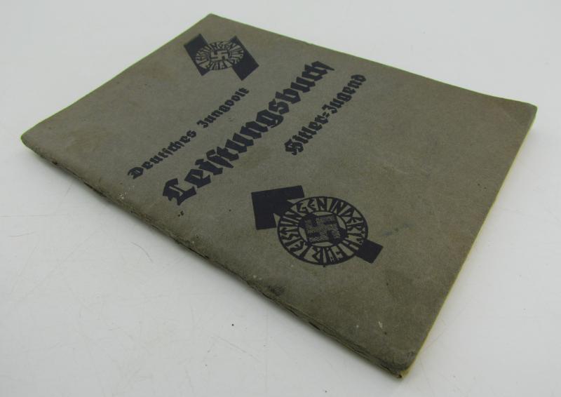 Deutsche Jungvolk (DJ) / Hitlerjugend (HJ) Leistungsbuch