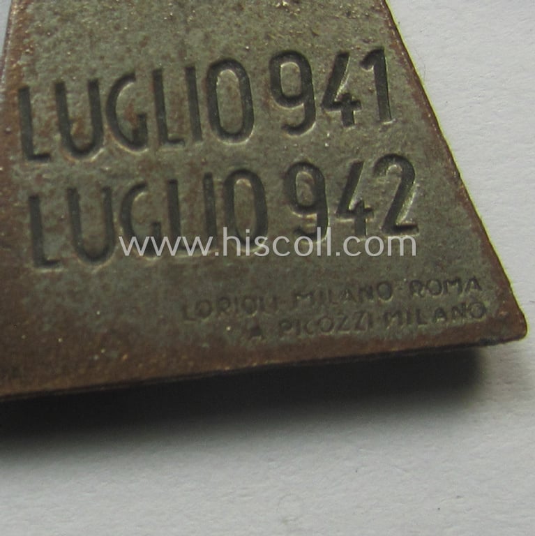 Attractive, WWII-period Italian award 'C.S.I.R. 1941/1942' (ie. 'Corpo di Spedizione Italiano i Russia') also known as Italian 'ice-cross'