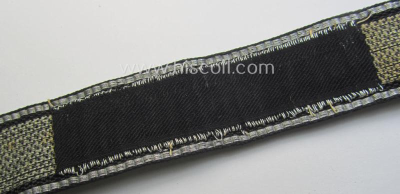 Waffen-SS officers-type, 1939/40-pattern cuff-title (ie. 'Ärmelstreifen') as executed in flat-wire 'BeVo'-weave-pattern (in Gothic-styled script!) for an officer who served within the: SS-Rgt. 'Deutschland' (2. SS-Pz-Div. "Das Reich")