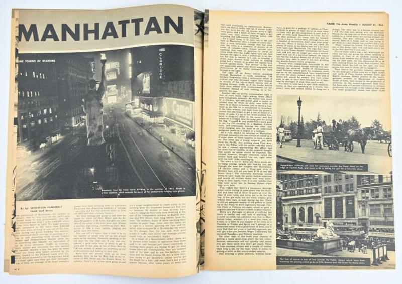 US WW2 Yank Magazine August 31st, 1945