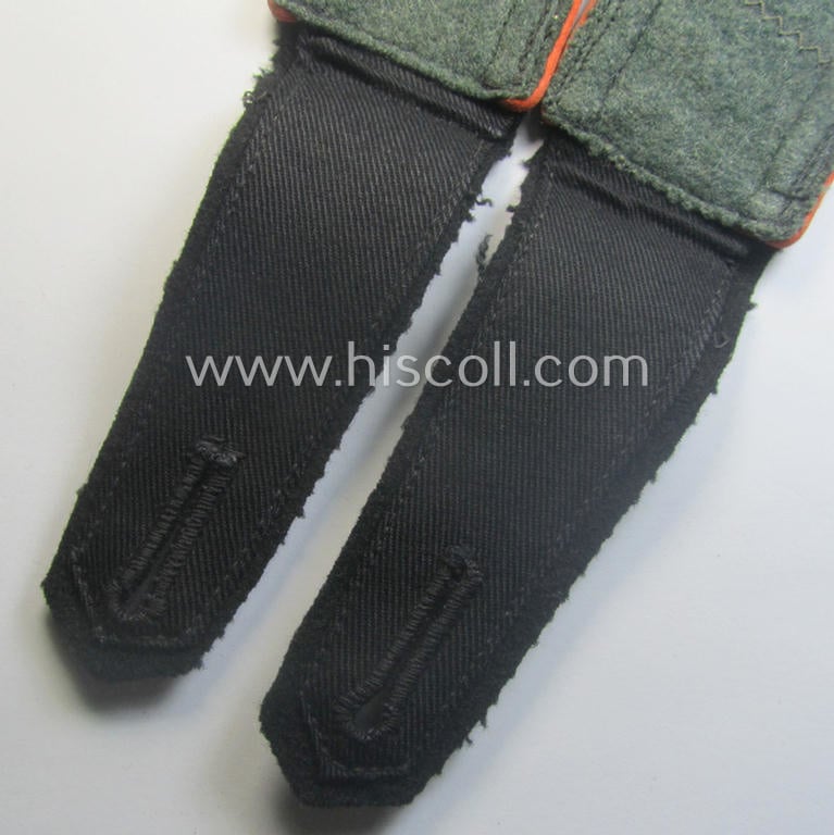 Pair of Waffen-SS, NCO-type shoulderstraps as was intended for usage by an: 'Unterscharführer' who served within the: 'Waffen-SS Feldgendarmerie-Trpn.'