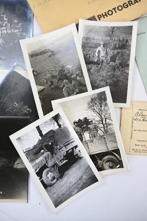 US WW2 869th Field Artillery Battalion Grouping