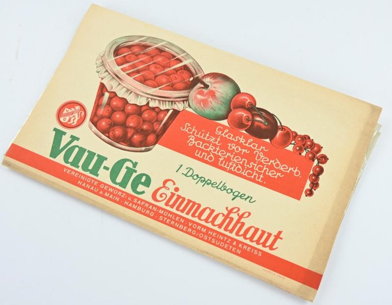 German Third Reich Food Preserve Bags