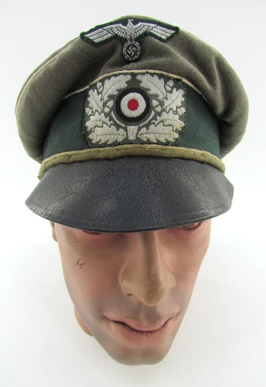 Wehrmacht (Heer) Infantry Officer 'Crusher' Visor Cap