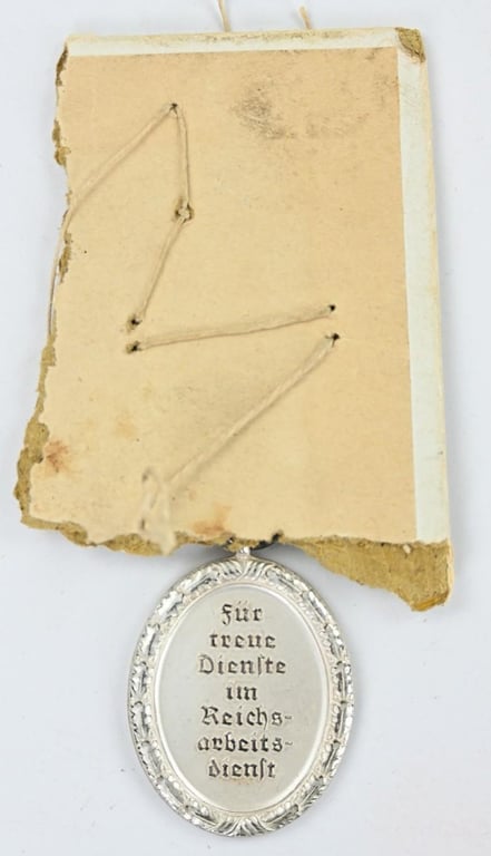 German RAD 12 Years of Service Medal in Silver