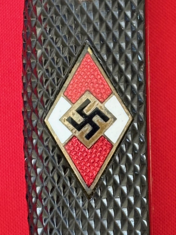 WW2 GERMAN HITLER YOUTH KNIFE, RZM STAMPED 1938 M7/62 Friedrich Plucker Jr of Solingen-Grafrath.