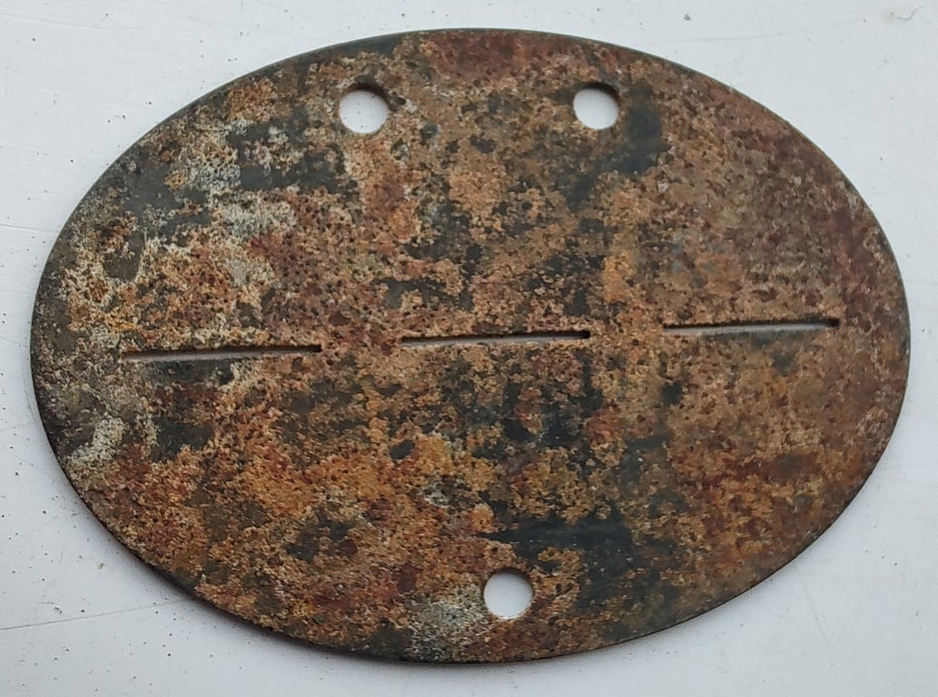 WWII Waffen-SS ID disc to SS Police Rgt.