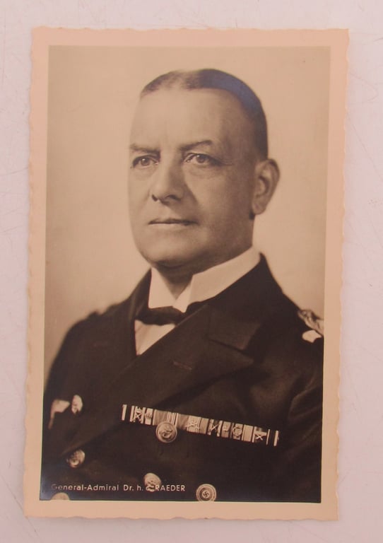 “Portrait Photo of Generaladmiral Dr. h.c. Erich Raeder