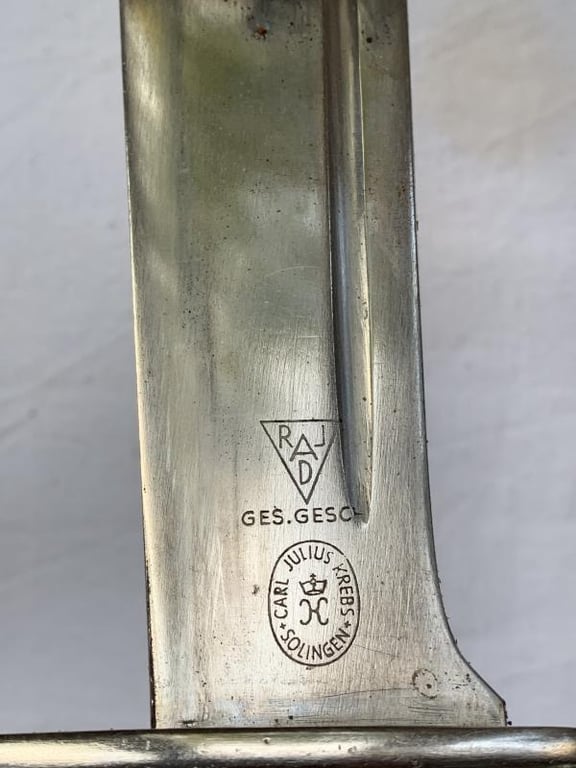 RAD Enlisted Man's Hewer -Carl Julius Krebs-