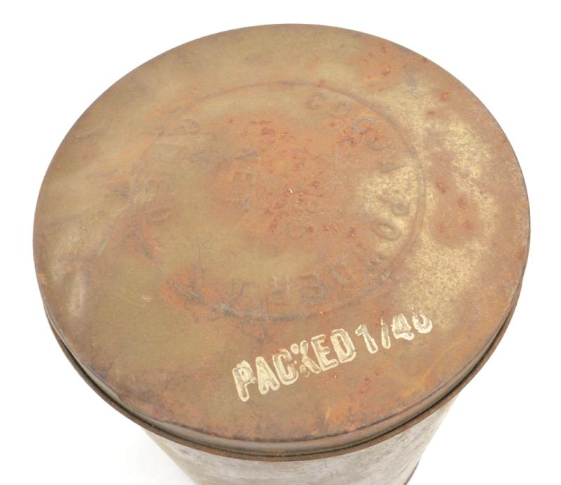 British WW2 Cocoa Powder Tin Can