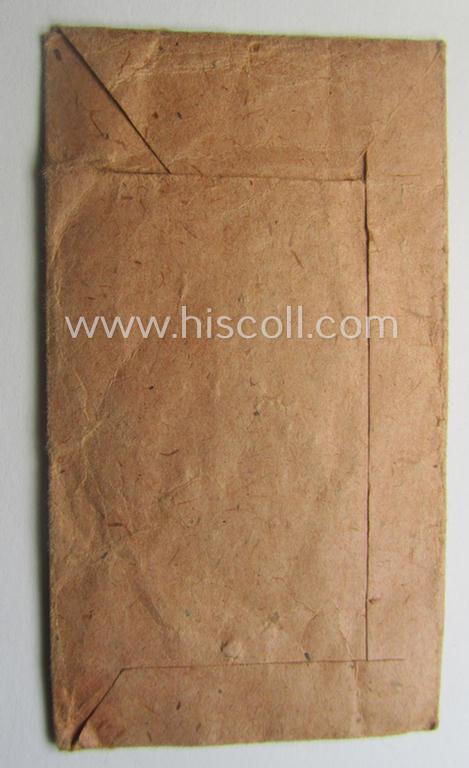 WH (Heeres- ie. Waffen-SS), typical 'Zellstoff'-based (albeit non-maker-marked!) medal-pouch as was intended for an: 'Allgemeines Sturm-Abzeichen' (or: general assault-badge or GAB)