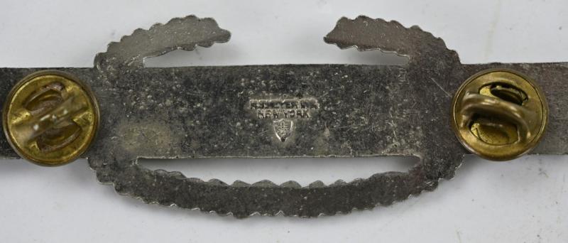 US WW2 Sterling Silver CIB Badge