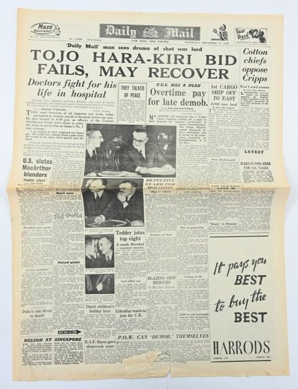 British WW2 Newspaper 'The Daily Mail'