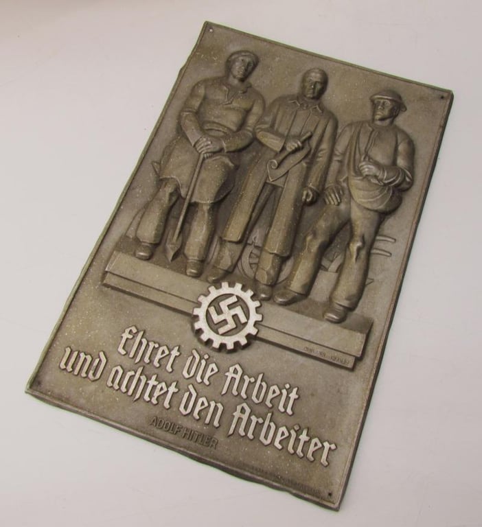 DAF ( "Deutsche Arbeitsfront" ) Honor Plaque