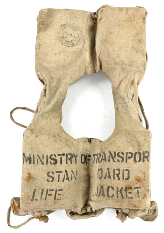 British WW2 Navy Life Jacket 'Ministry of Transport'