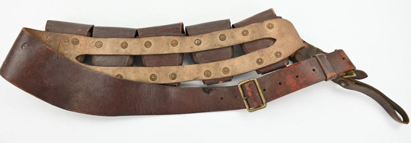 British WW1 P-1903 Leather Ammo Bandoleer