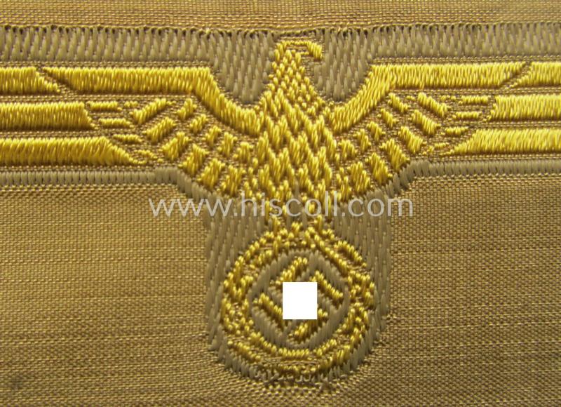 Attractive, WH (KM) 'tropical-issue' (ie. DAK or: 'Deutsches Afrika Korps'-related-) side-cap-eagle as executed in 'BeVo'-weave-pattern (that comes in an overall very nice- ie. 'virtually mint' condition)