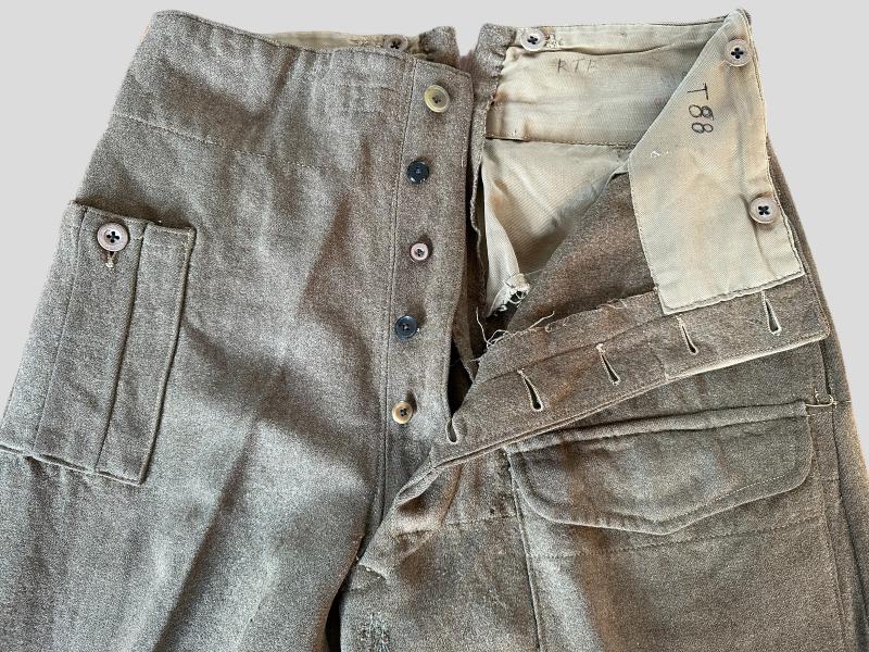 British WWII 37 Pattern Battle Dress Trousers