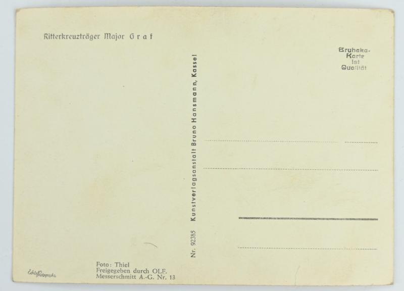 German LW Postcard 'Knight's Cross Recipient Graf'
