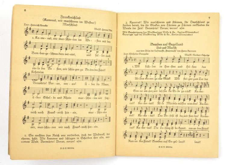 German WH Marching Songs Pocket Book Set