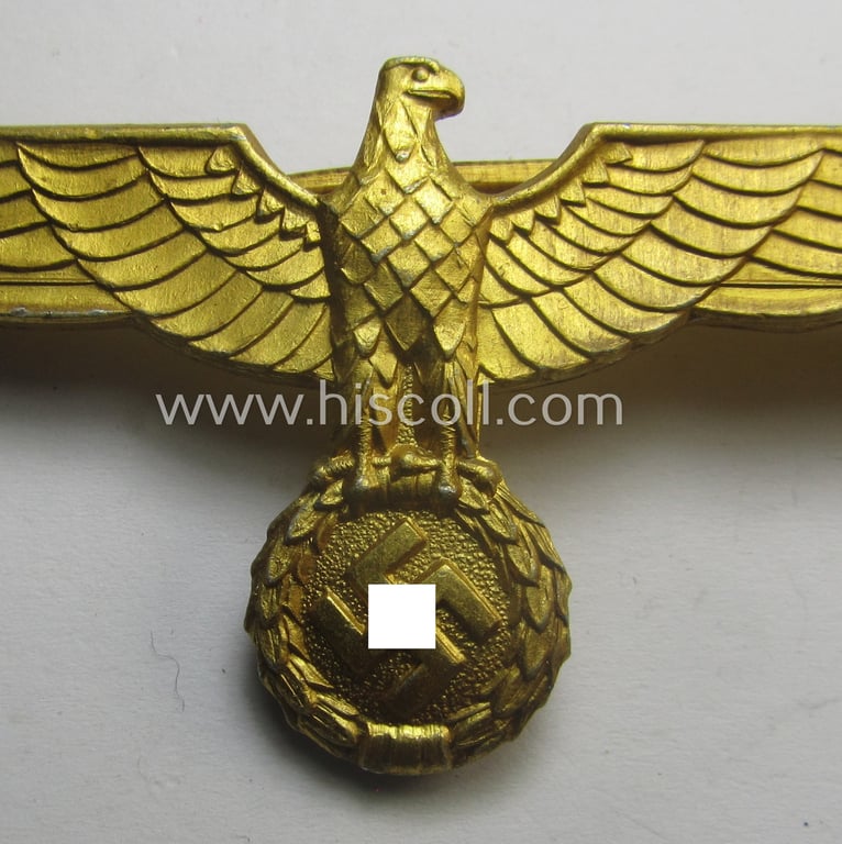 WH (KM) bright-golden-toned, light-weight- (ie. aluminium-) based breast-eagle ('Brustadler')