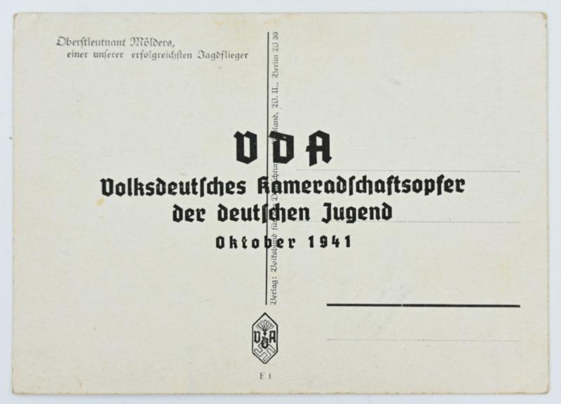 German Postcard of Werner Mölders