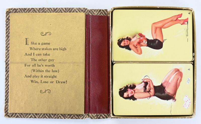 US WW2 Pin-up Playing Card set 'Win, Lose or Draw'