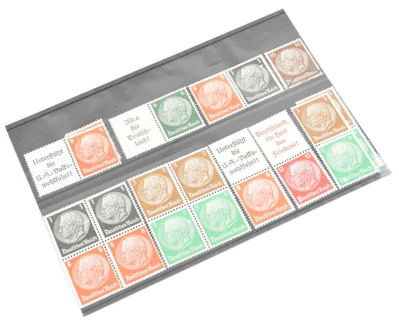 German Third Reich Stamp Grouping