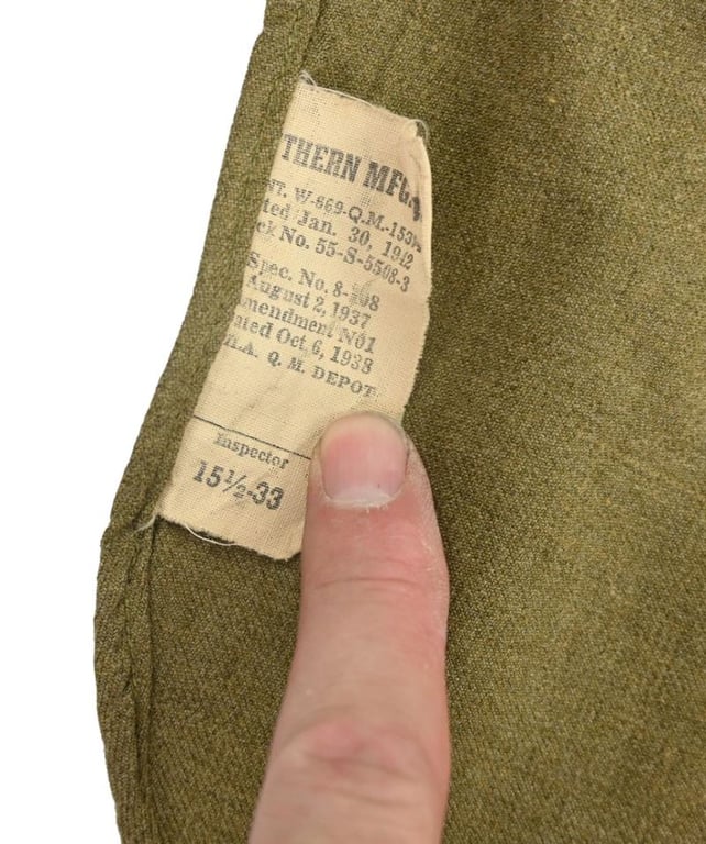 US WW2 Wool Shirt 'Second Army'