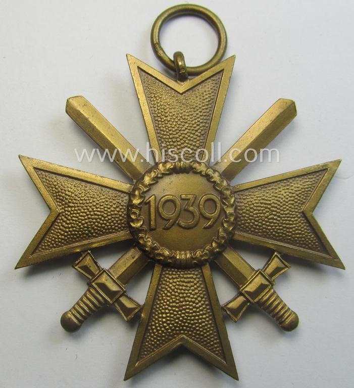 Medal-set: 'KvK 2. Klasse mit Schwertern' being a maker- (ie. '63'-) marked (and just minimally used) specimen by the maker- (ie. 'Hersteller') named: 'Franz J. Klast & Söhne'