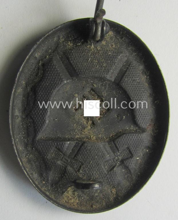 Neat - albeit non-maker-marked and magnetic! - example of a black-class wound-badge (or: 'Verwundeten-Abzeichen in Schwarz') that comes in an overall nice- (ie. I deem just moderately used-), condition