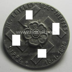 N.S.D.A.P.-related 'tinnie' (ie. 'Tagungs- o. Veranstaltungsabzeichen') being a...