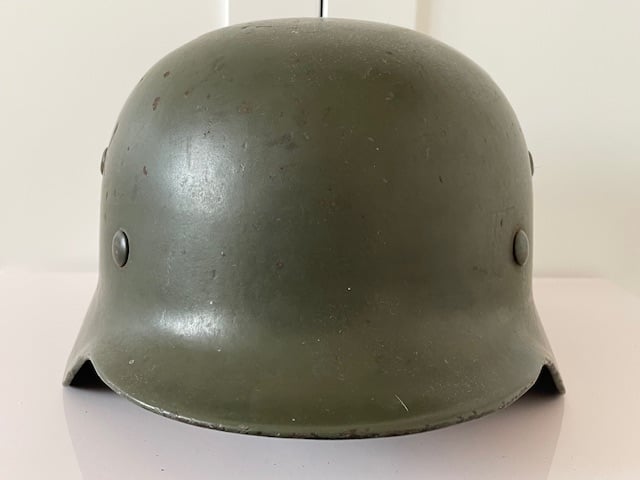 WWII GERMAN M35 DOUBLE DECAL COMBAT STEEL HELMET