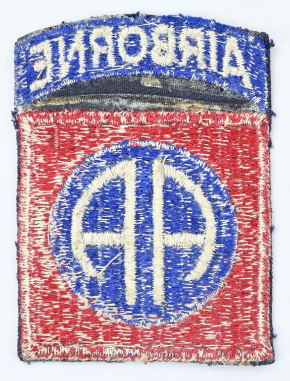 US WW2 82nd Airborne Division Black Center SSI