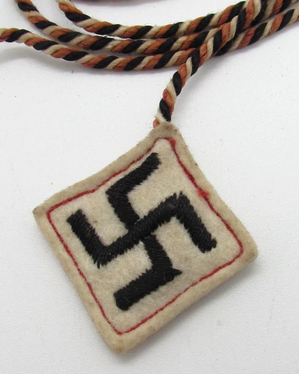 Winterhilfswerk (WHW) Donation Cord with Swastika Pendant