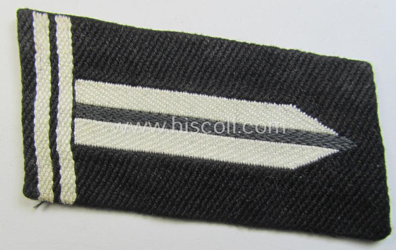 Attractive - and/or fully matching! - pair of RAD (ie. 'Reichsarbeitsdienst') EM-type collar-tabs (being of the second pattern as was used in the period between 1936-41), as was intended for a: 'RAD-Obervormann'