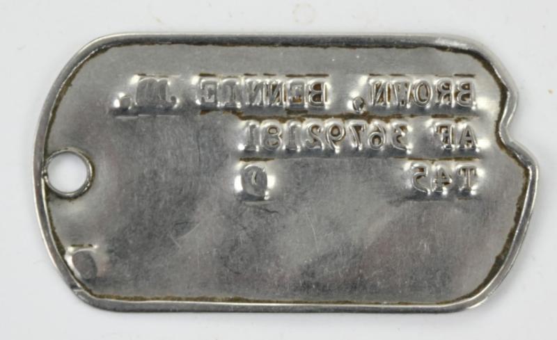US WW2 Dog-Tag 'Bennie Brown Jr.'