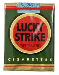 US WW2 Package of Lucky Strike Cigarets