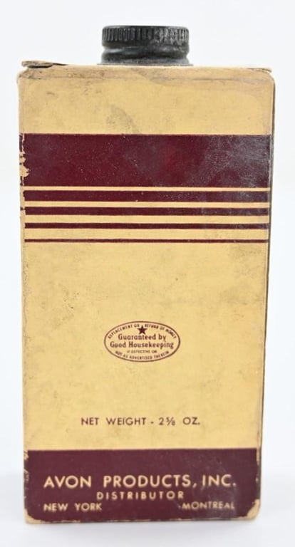 US WW2 Avon Talc for Men Package