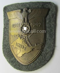 WH (Heeres ie. Waffen-SS) 'Krim'-campaign-shield (as was produced...
