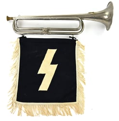 German DJ Trumpet & Fahne