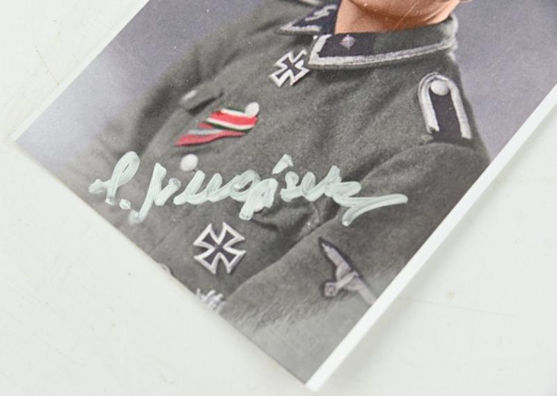 Signature of Waffen-SS KC Recipient 'Harald Nugiseks'